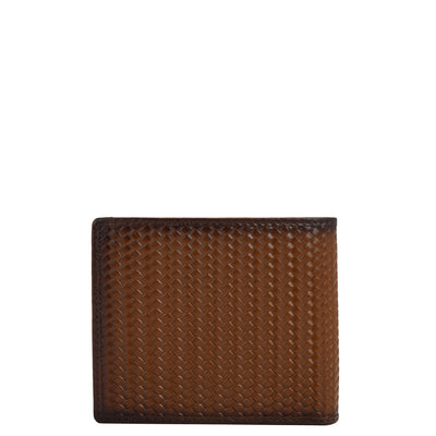 Cognac Bifold Leather Mens Wallet