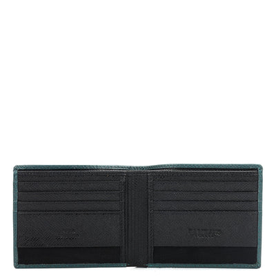 Black Bifold Leather Mens Wallet