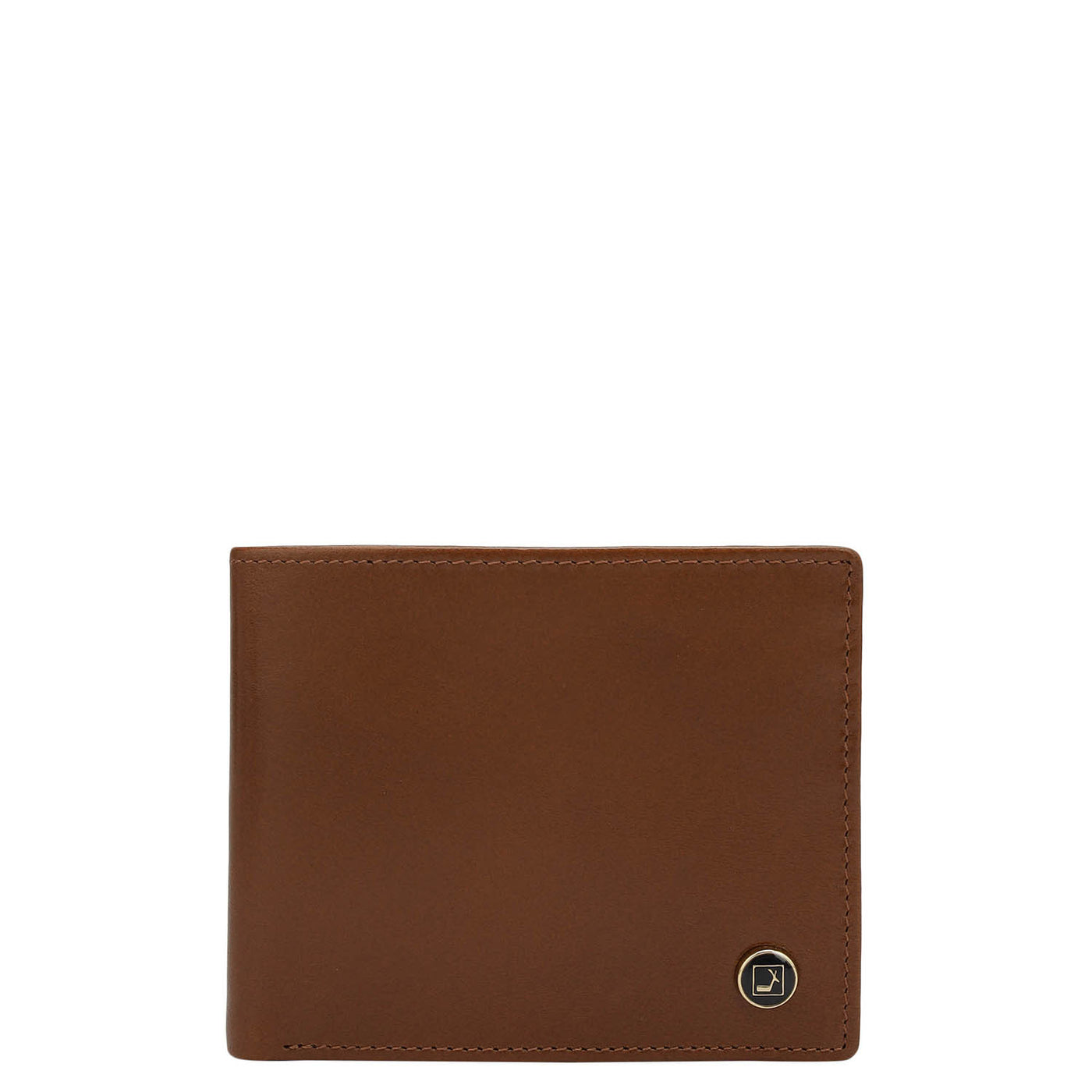 Cognac Bifold Leather Mens Wallet