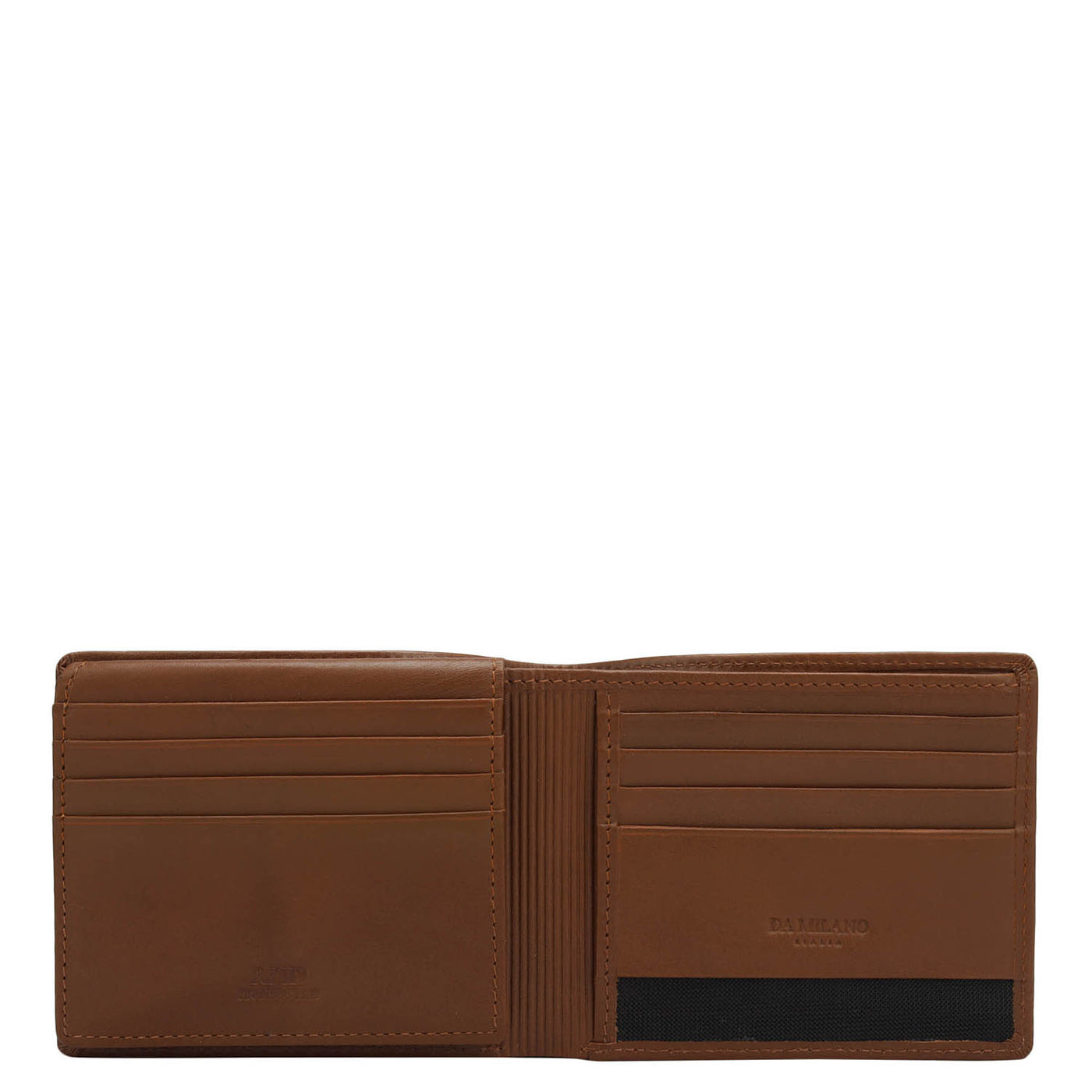 Cognac Bifold Leather Mens Wallet