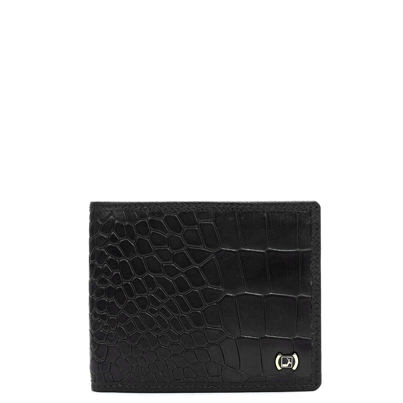 Black Bifold Leather Mens Wallet