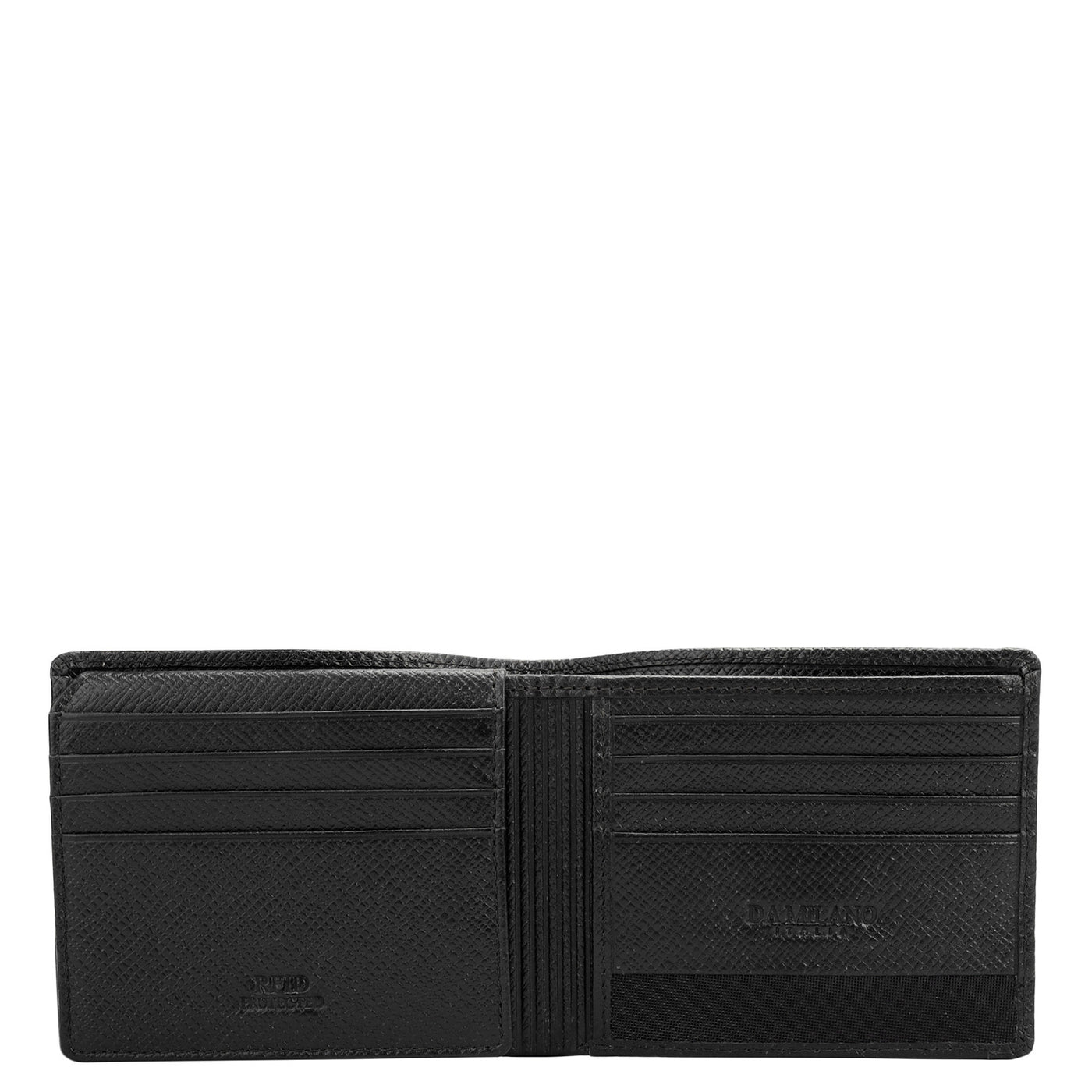 Black Bifold Leather Mens Wallet