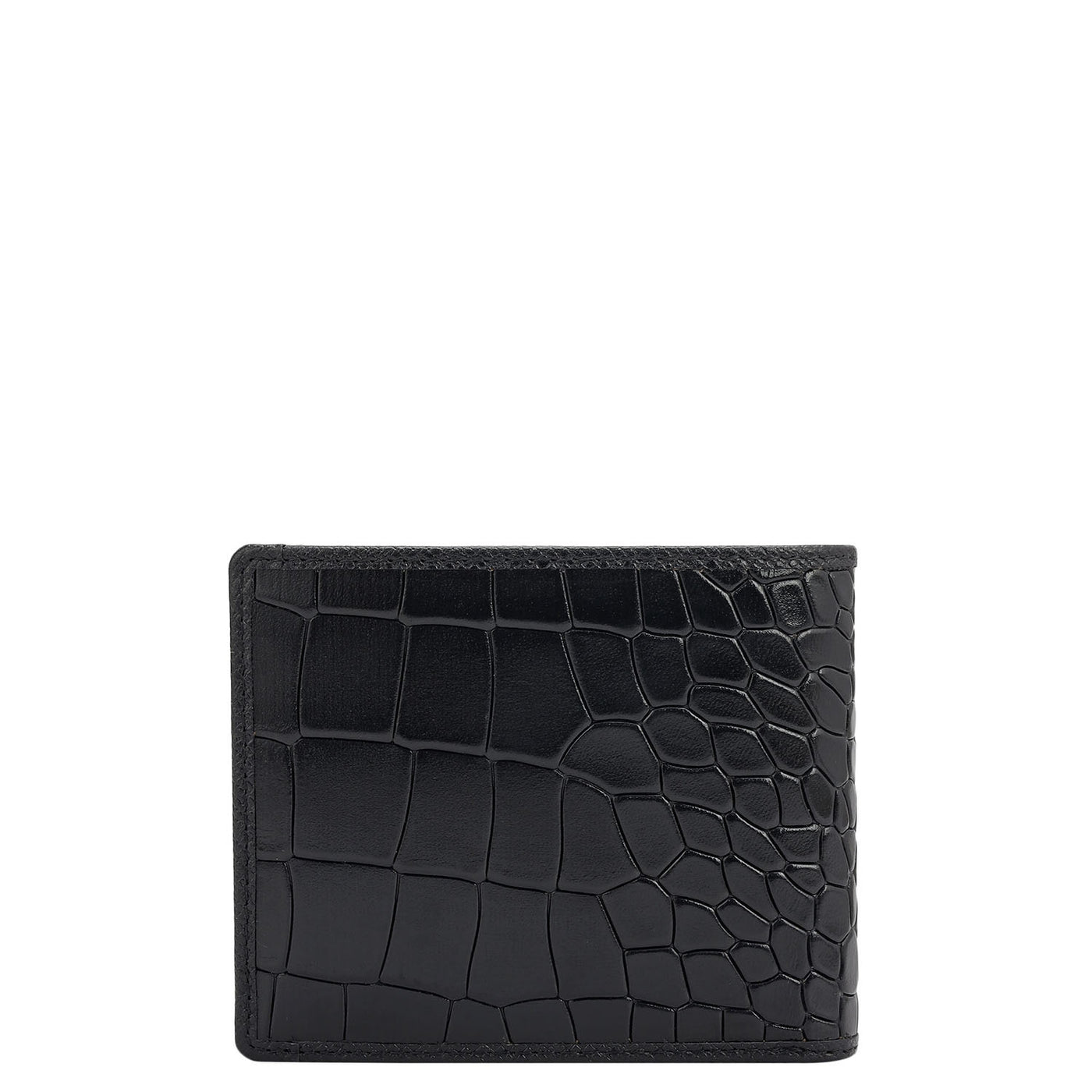 Black Bifold Leather Mens Wallet