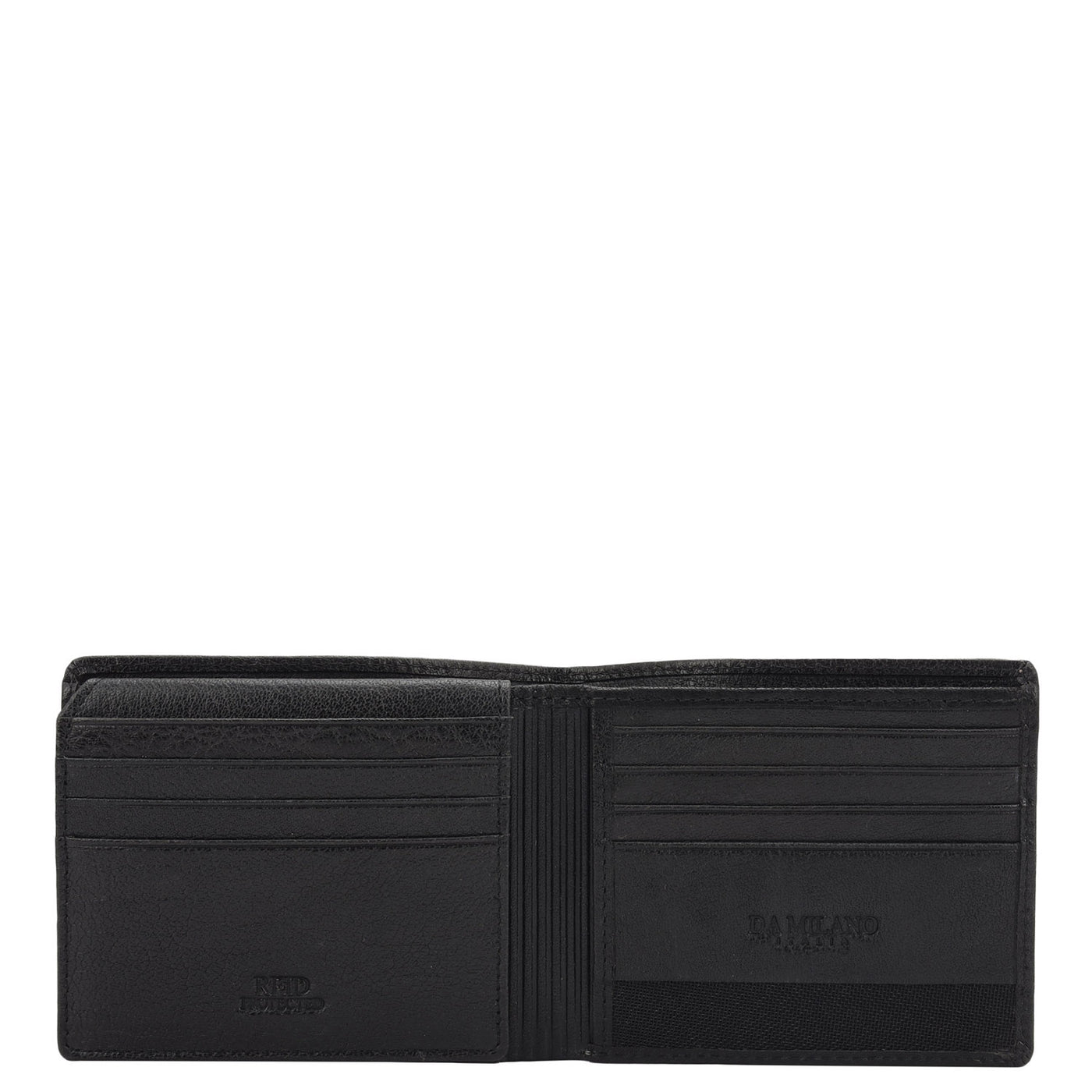 Black Bifold Leather Mens Wallet