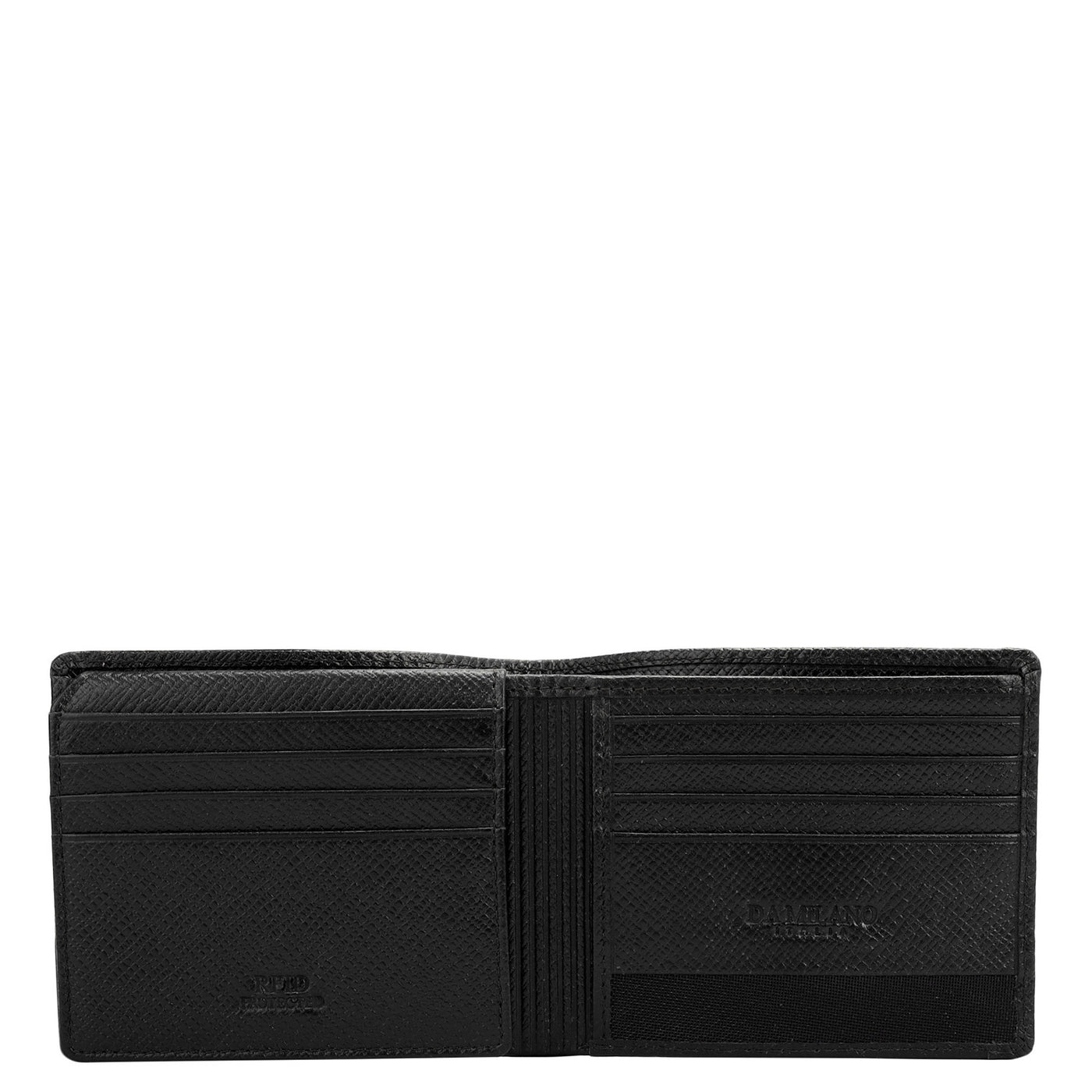 Black Bifold Leather Mens Wallet