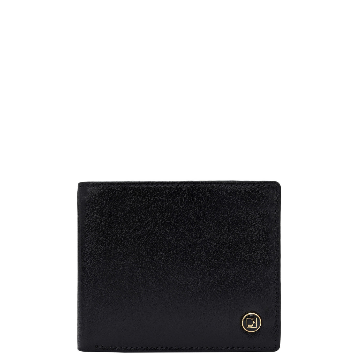 Plain Leather Mens Wallet - Black