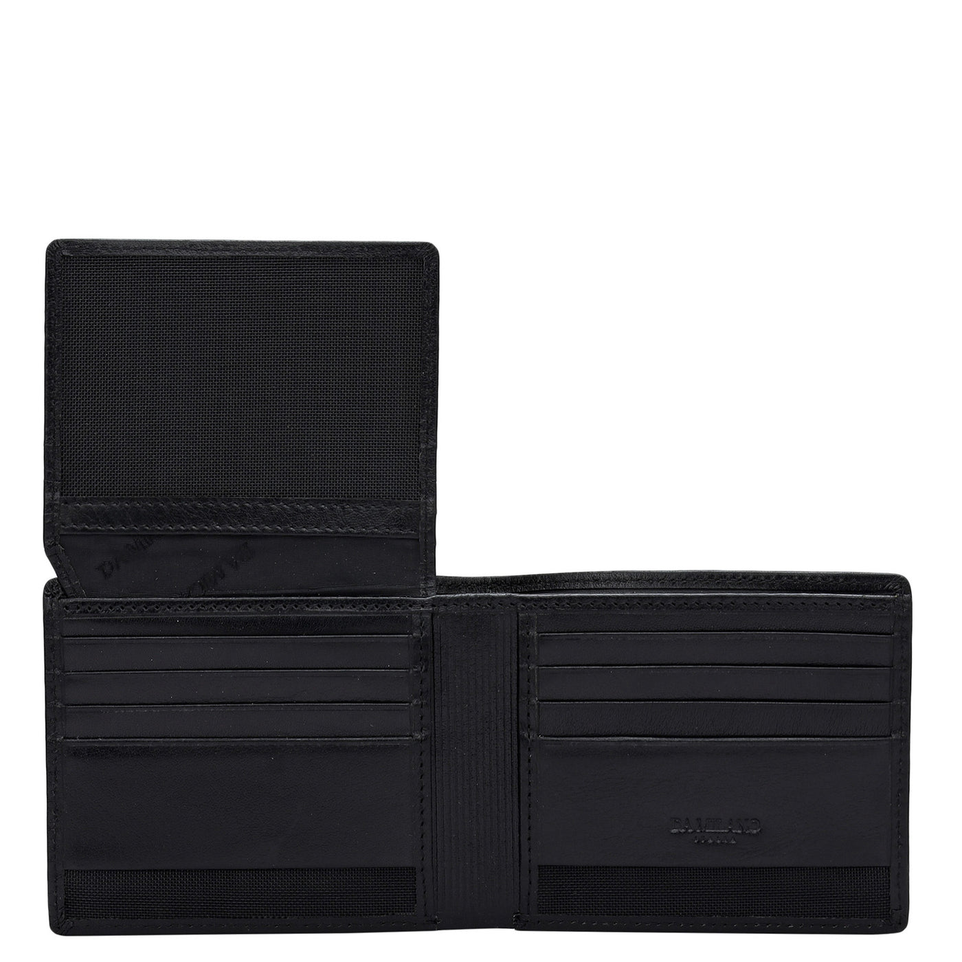 Plain Leather Mens Wallet - Black