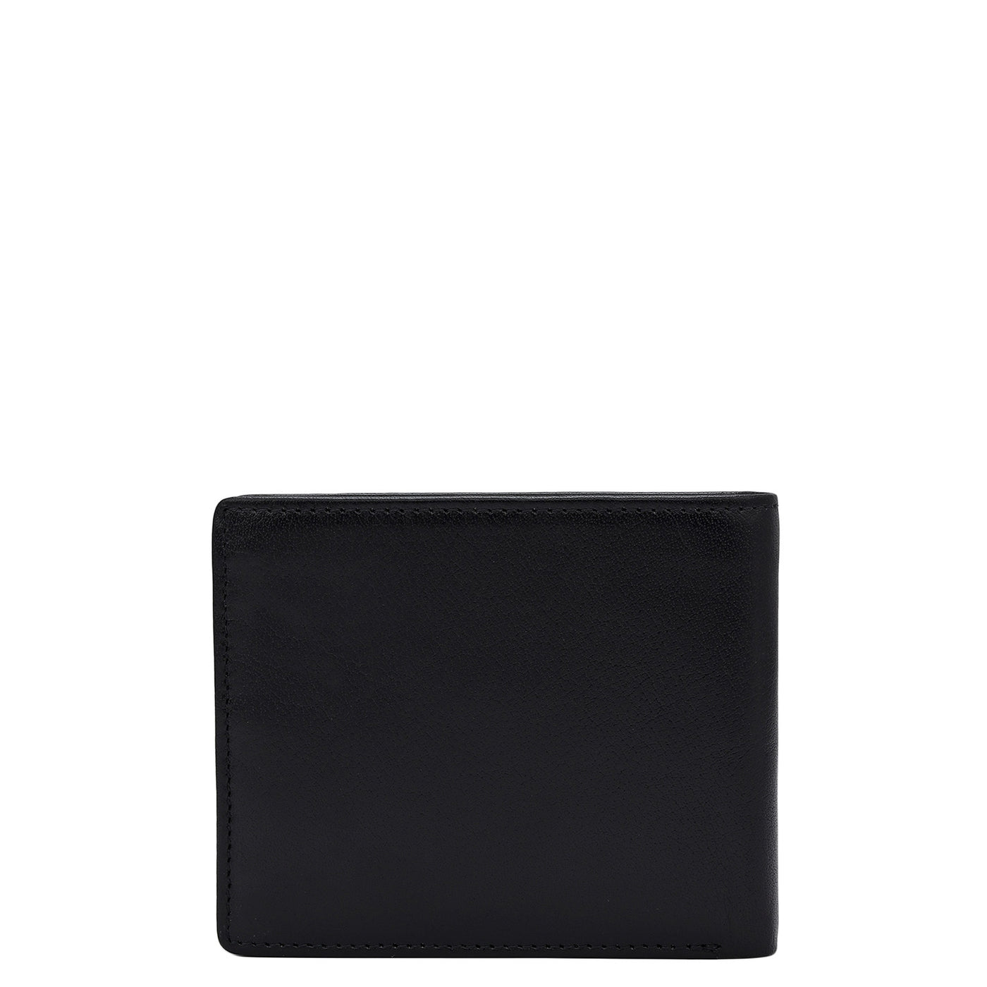 Plain Leather Mens Wallet - Black