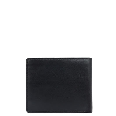 Black Bifold Leather Mens Wallet