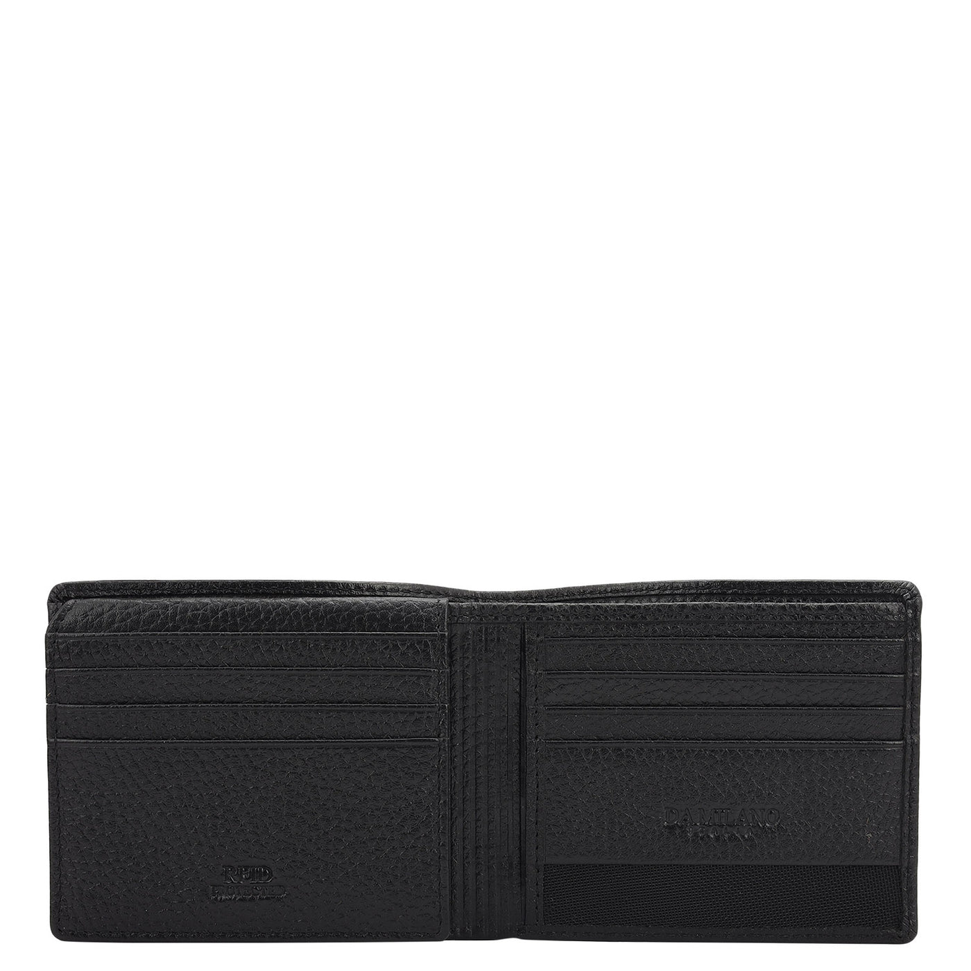 Black Bifold Leather Mens Wallet