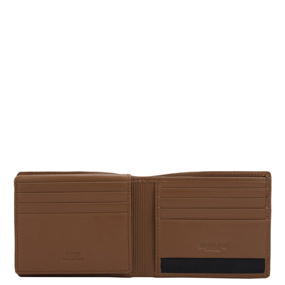 Cognac Bifold Leather Mens Wallet