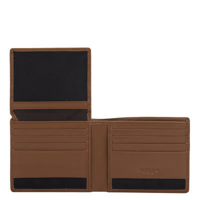 Cognac Bifold Leather Mens Wallet