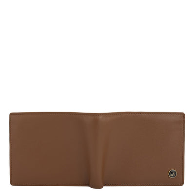 Cognac Bifold Leather Mens Wallet