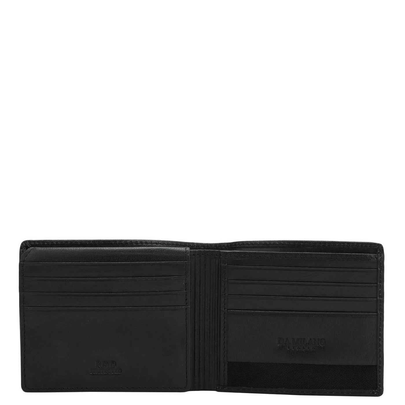 Dark Blue Bifold Leather Mens Wallet