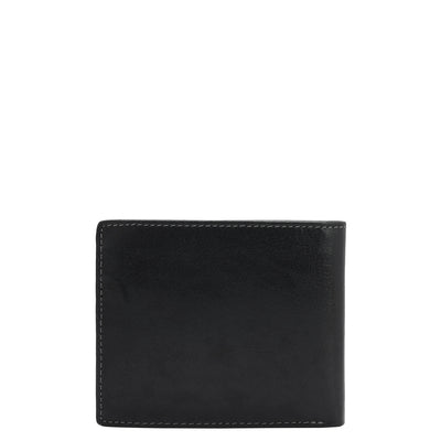 Dark Blue Bifold Leather Mens Wallet