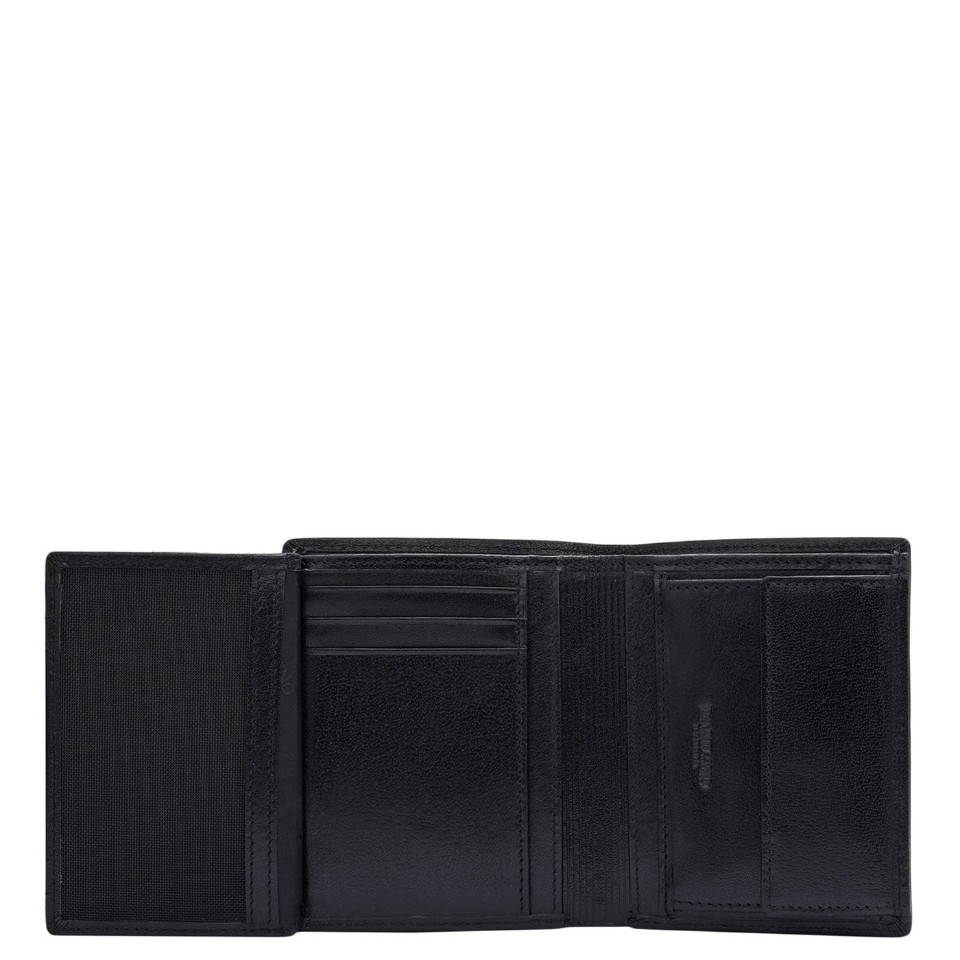 Black Bifold Leather Mens Wallet