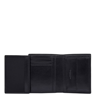 Black Bifold Leather Mens Wallet