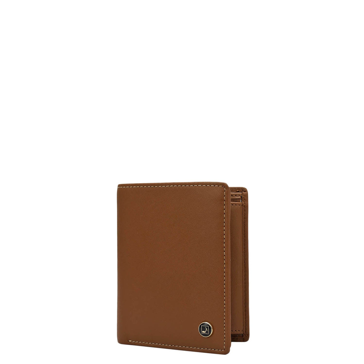 Cognac Bifold Leather Mens Wallet