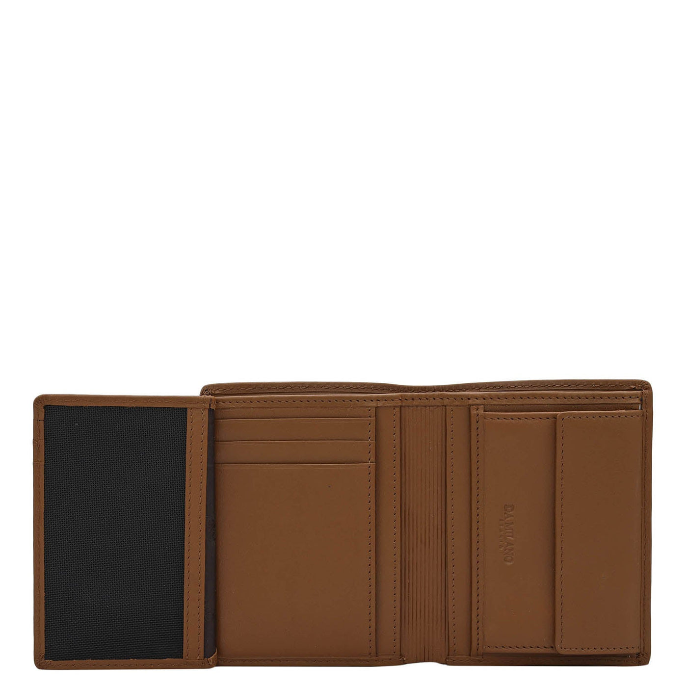 Cognac Bifold Leather Mens Wallet