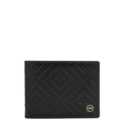 Black Bifold Leather Mens Wallet