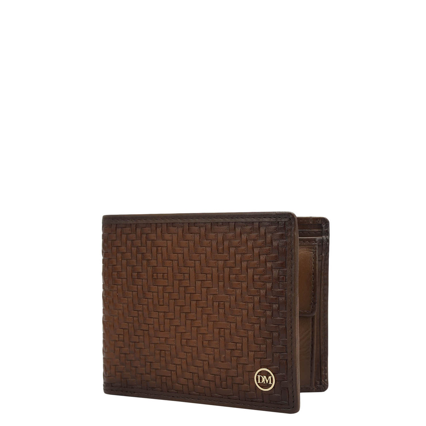 Cognac Bifold Leather Mens Wallet