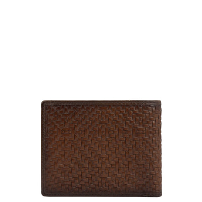 Cognac Bifold Leather Mens Wallet