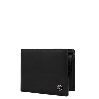 Black Bifold Leather Mens Wallet