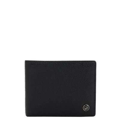 Black Bifold Leather Mens Wallet