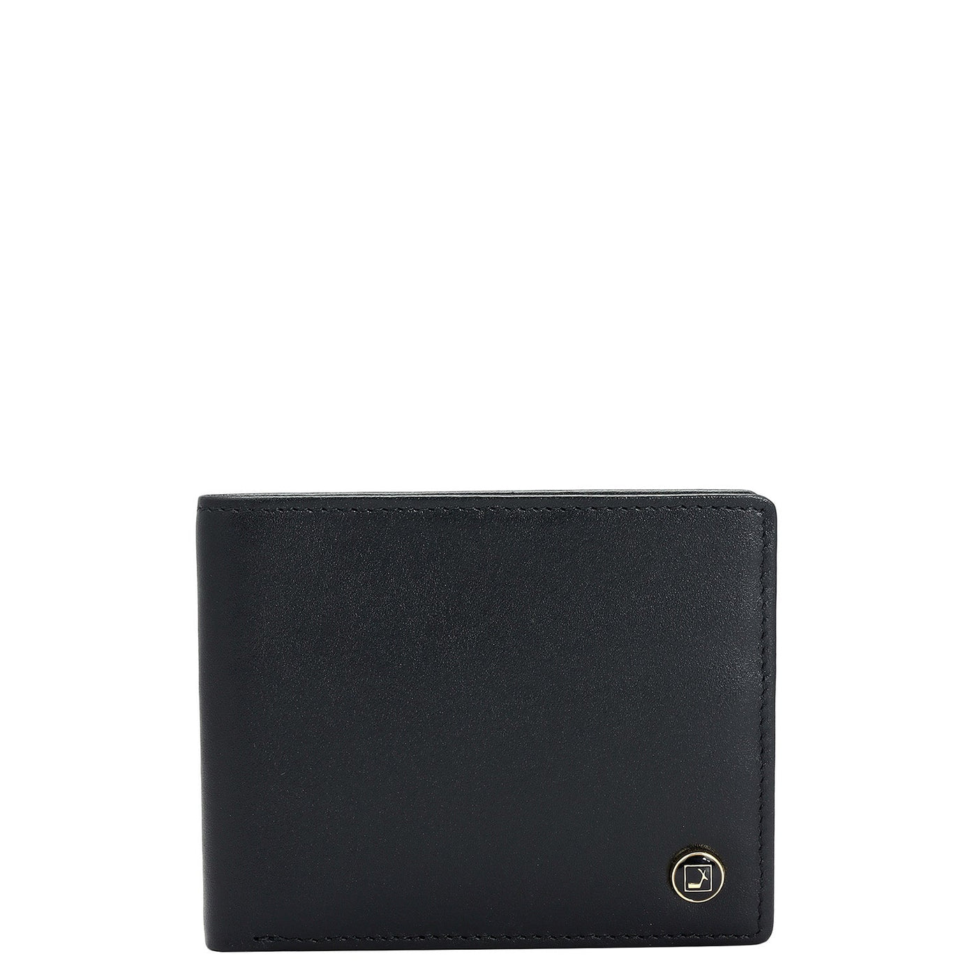 Black Bifold Leather Mens Wallet