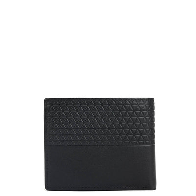 Black Bifold Leather Mens Wallet