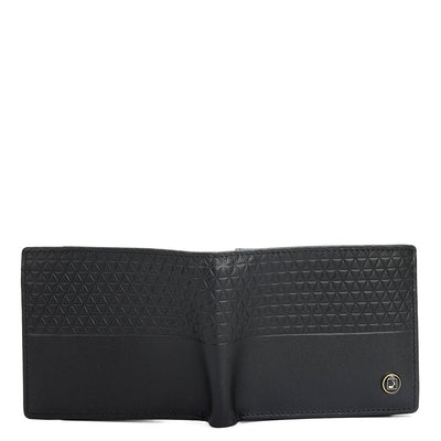 Black Bifold Leather Mens Wallet