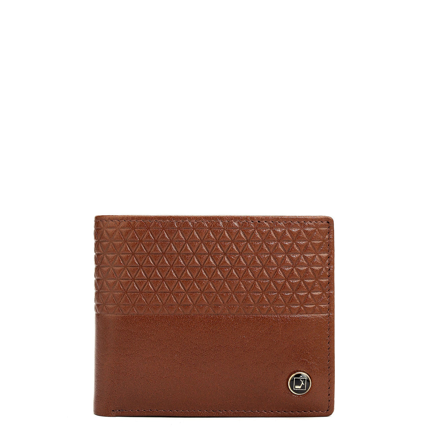 Cognac Bifold Leather Mens Wallet