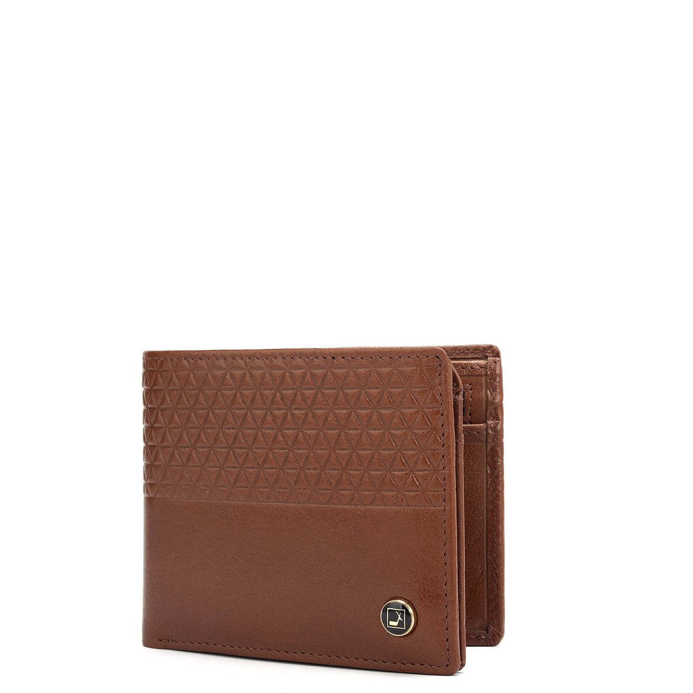 Cognac Bifold Leather Mens Wallet