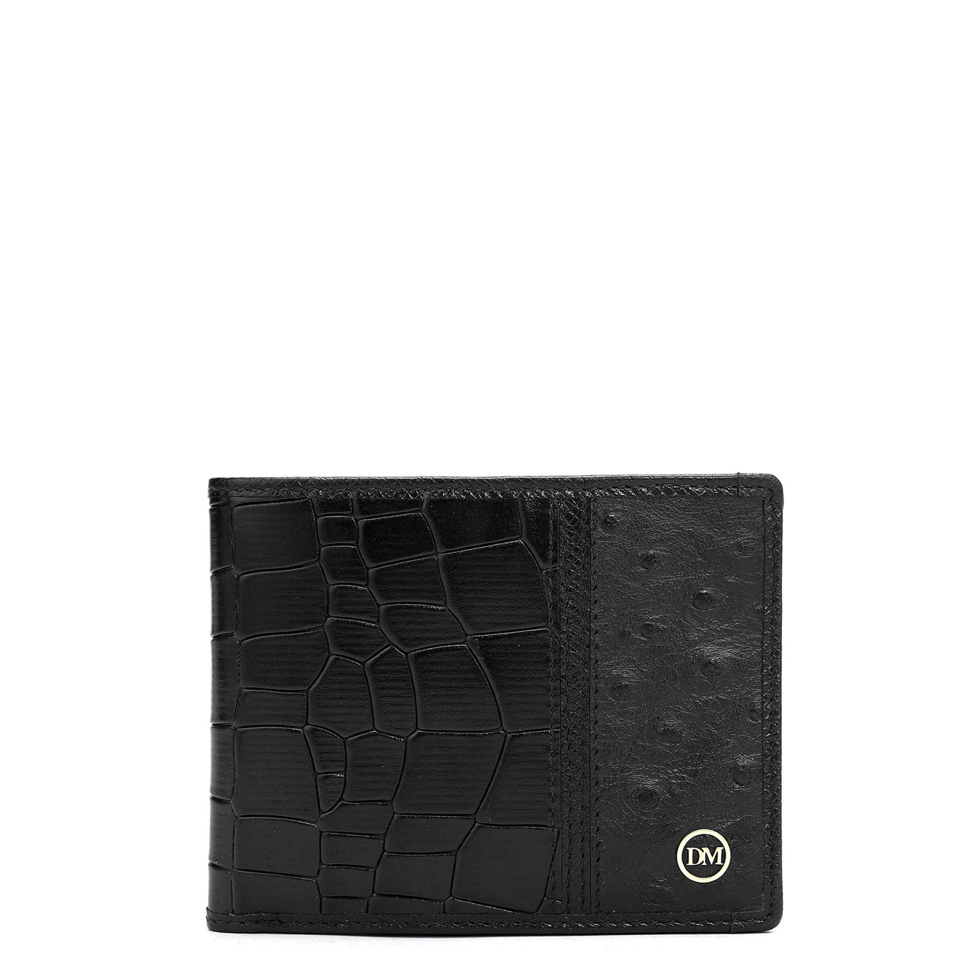 Black Bifold Leather Mens Wallet