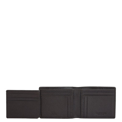 Chocolate Bifold Leather Mens Wallet