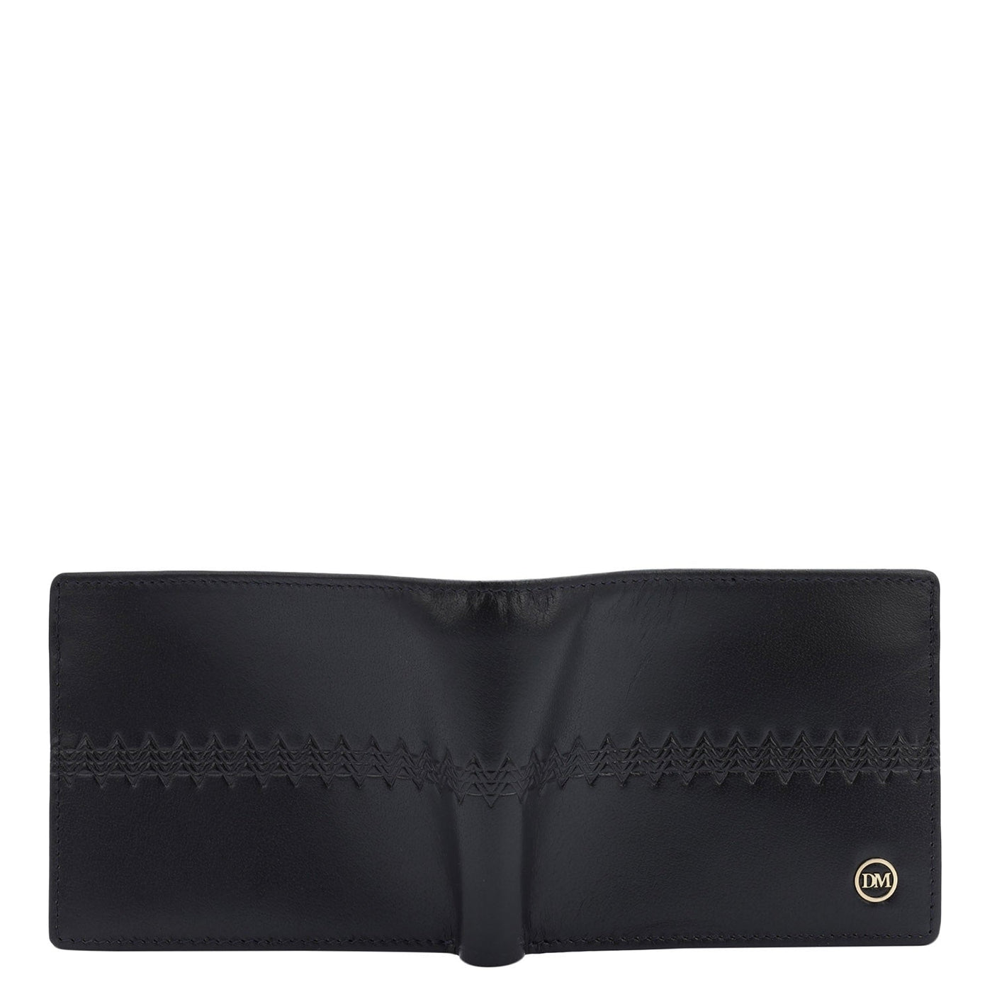 Black Bifold Leather Mens Wallet