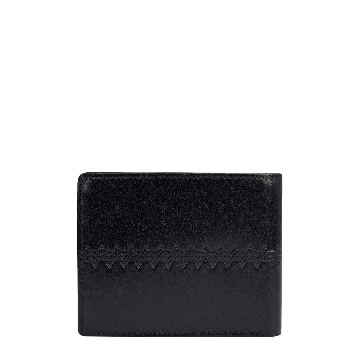 Black Bifold Leather Mens Wallet