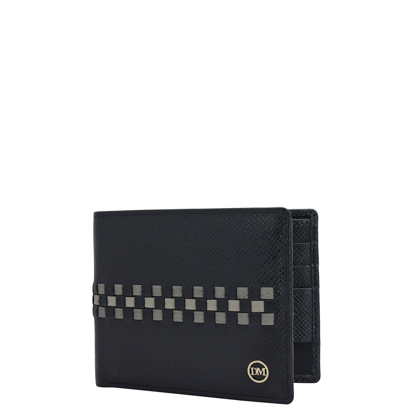 Black Bifold Leather Mens Wallet