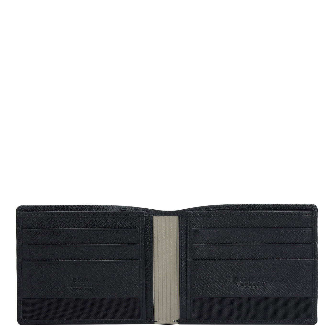 Black Bifold Leather Mens Wallet