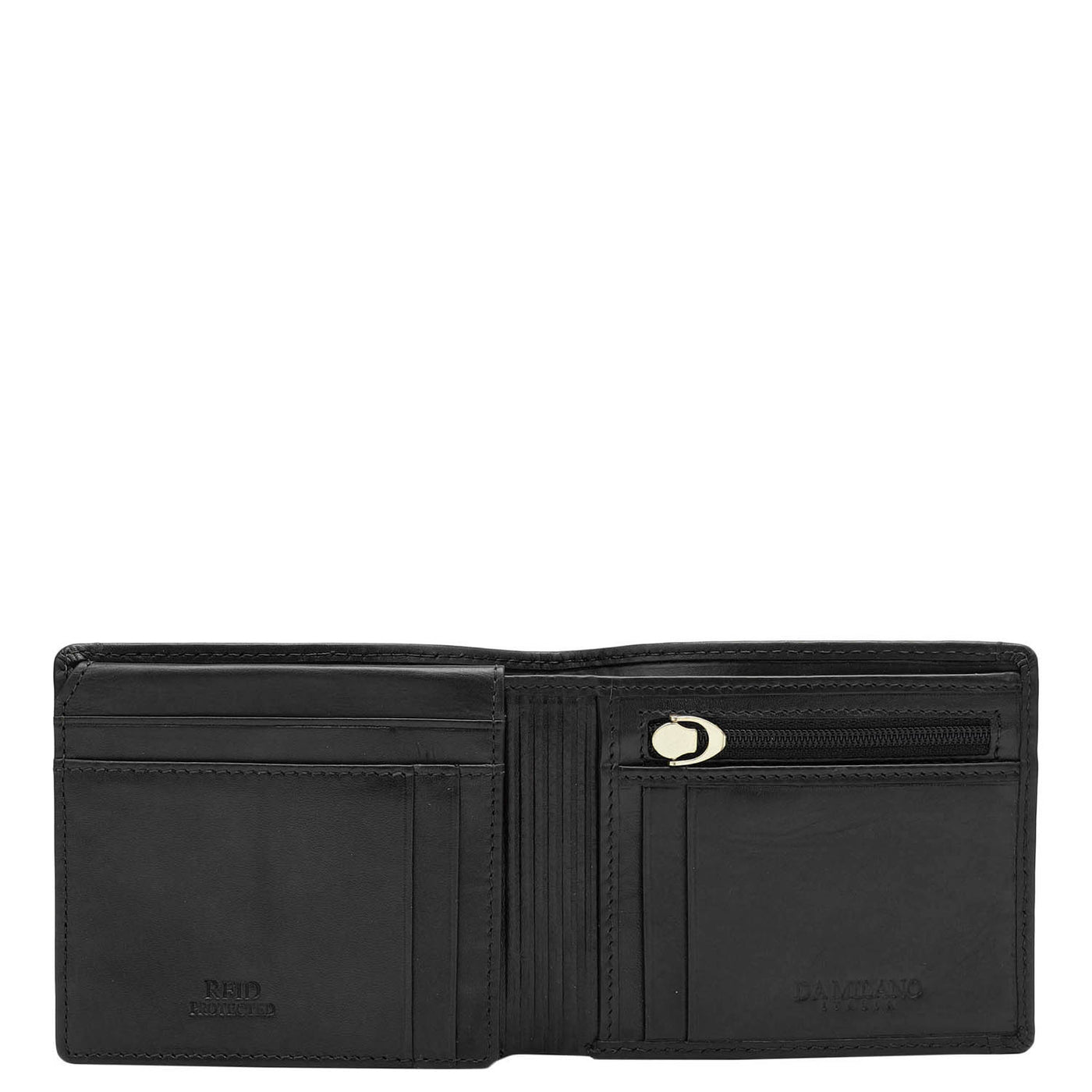 Mat Leather Mens Wallet - Black