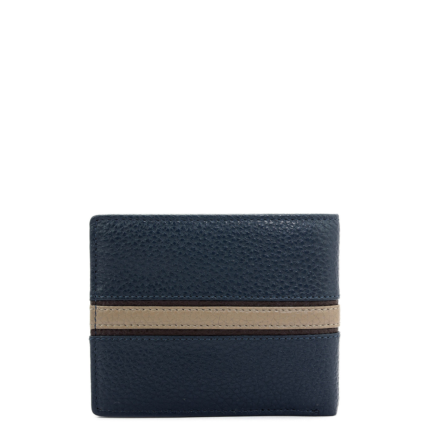 Navy Bifold Leather Mens Wallet