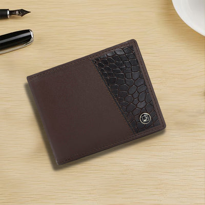 Brown Bifold Leather Mens Wallet