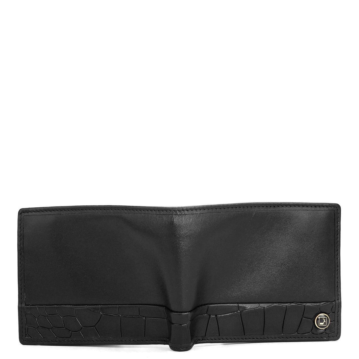 Black Bifold Leather Mens Wallet