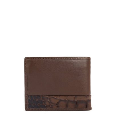 Brown Bifold Leather Mens Wallet