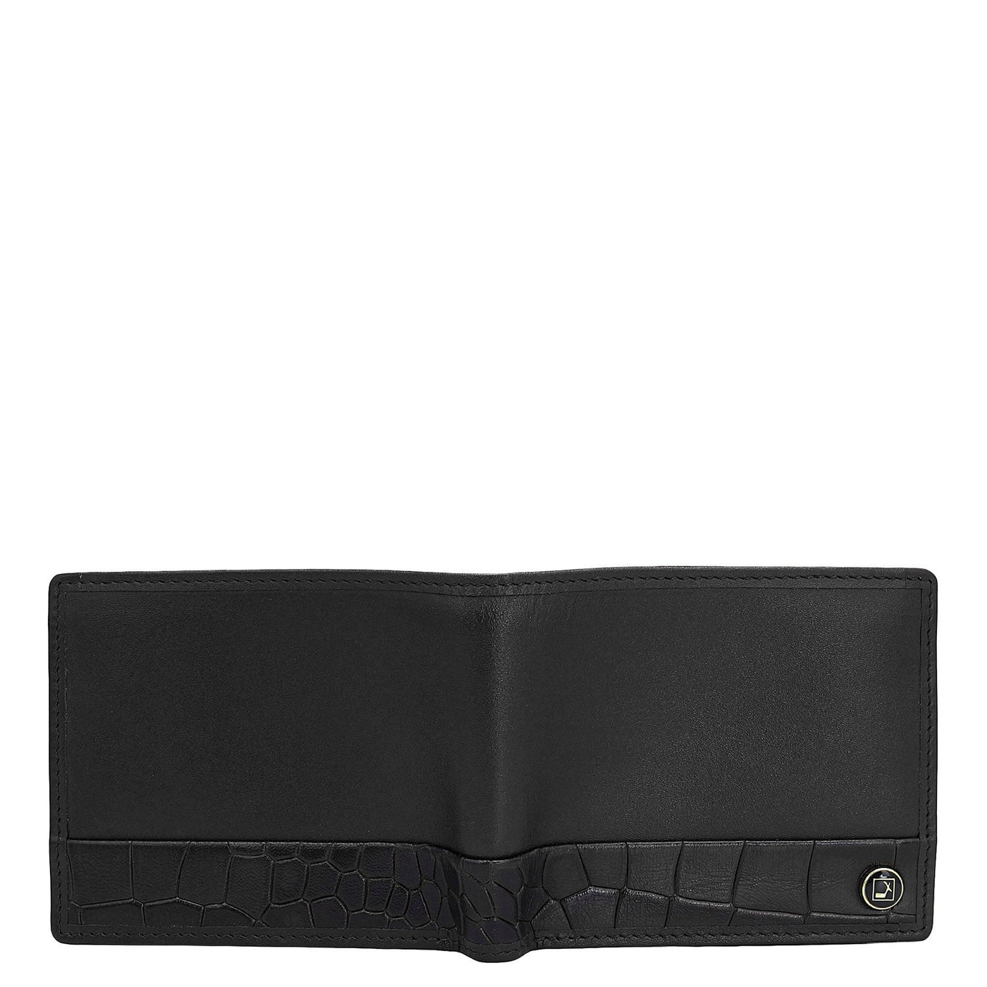 Black Bifold Leather Mens Wallet