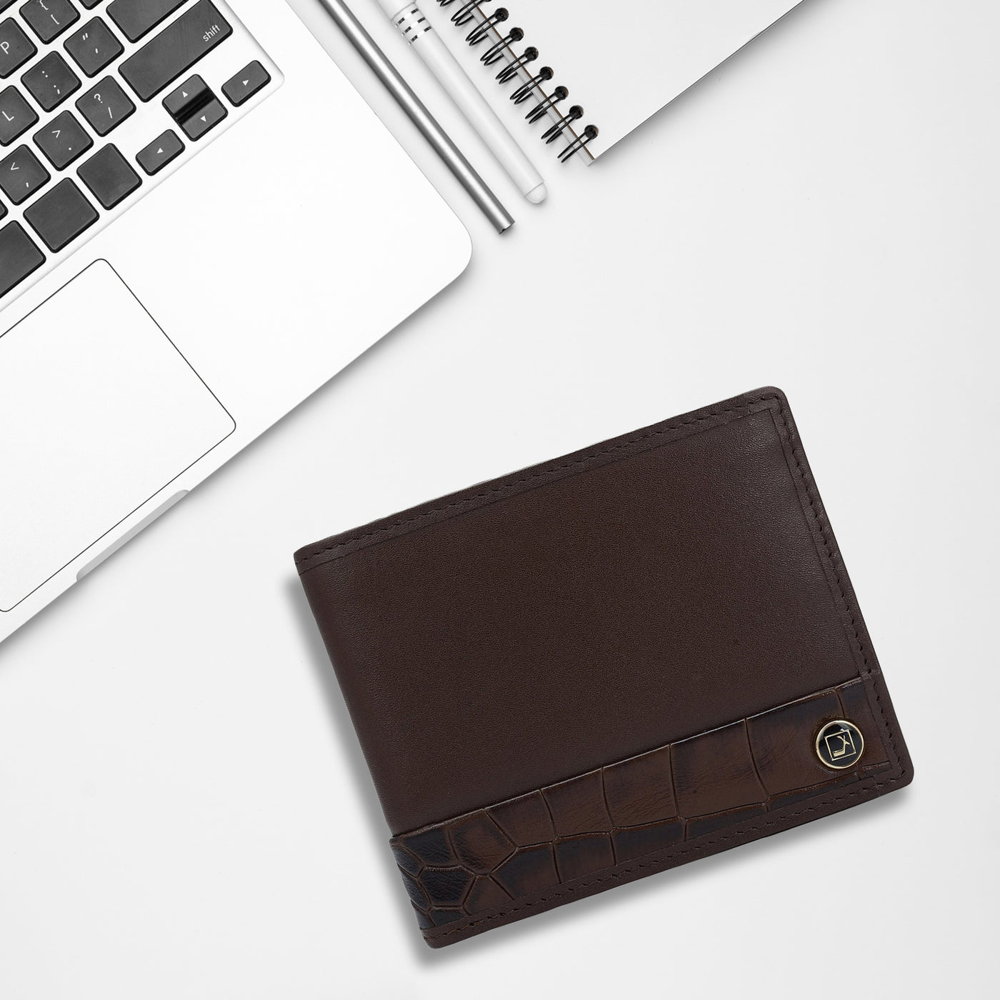 Brown Bifold Leather Mens Wallet