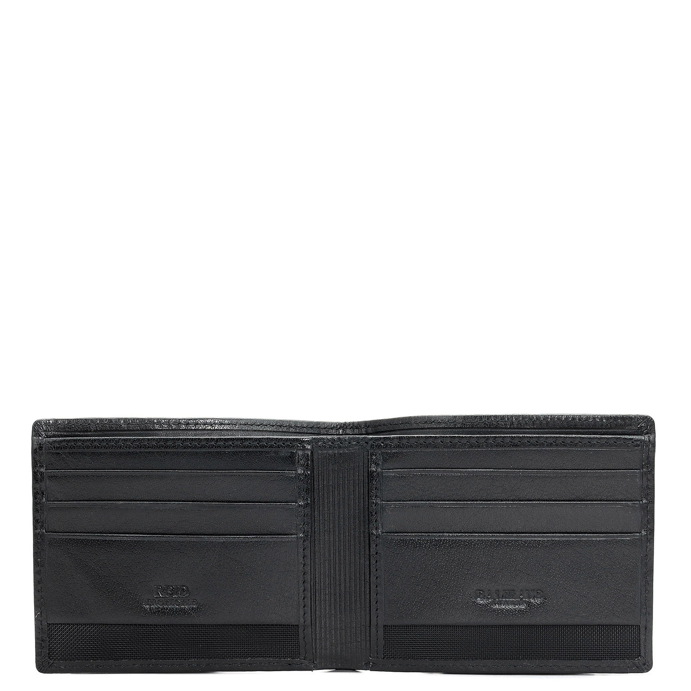 Black Bifold Leather Mens Wallet