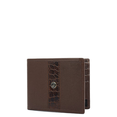 Brown Bifold Leather Mens Wallet