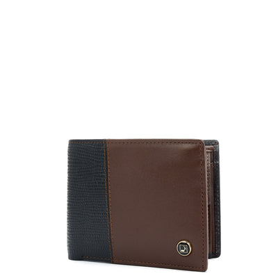 Black Bifold Leather Mens Wallet