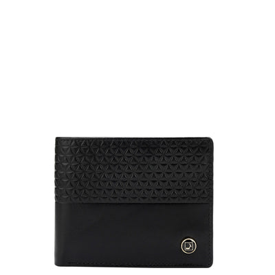 Black Bifold Leather Mens Wallet